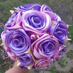 Lila szenvedélyörökcsokor - Meska.hu