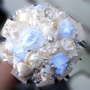 Vanília , pezsgő örökcsokor, menyasszonyi csokor - esküvő - menyasszonyi- és dobócsokor - Meska.hu