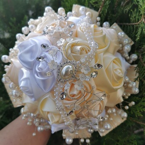 Vanília pezsgő esküvői szett - Meska.hu