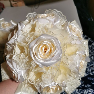 Vanilia fő, és dobó csokor  + szülő köszöntők - esküvő - menyasszonyi- és dobócsokor - Meska.hu