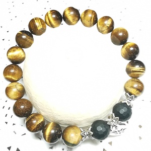 Tiger's eye - ékszer - karkötő - bogyós karkötő - Meska.hu