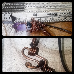 Nyers ametiszt - Brazilia - ékszer - nyaklánc - medál - Meska.hu