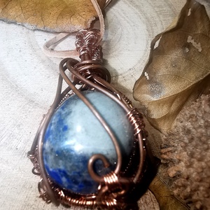 Lapis lazuli medál - ékszer - nyaklánc - medál - Meska.hu