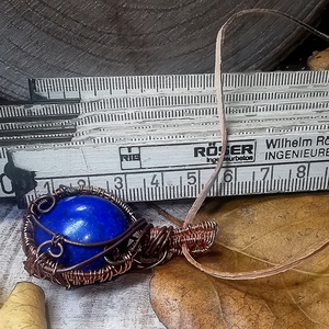 Lapis lazuli medál - ékszer - nyaklánc - medál - Meska.hu