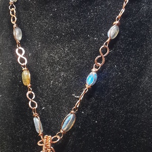 Labradorit nyakék - ékszer - nyaklánc - medálos nyaklánc - Meska.hu