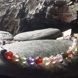 Szivárvány ragyogás - Cirkónium karkötő, Ékszer, Karkötő, Gyöngyös karkötő, Ékszerkészítés, MESKA