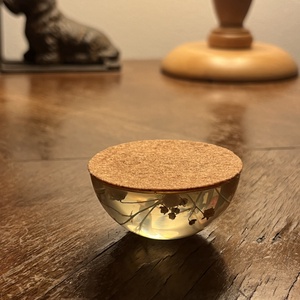 Fátyolvirágos papírnehezék 5 cm - otthon & életmód - dekoráció - asztal és polc dekoráció - asztaldísz - Meska.hu