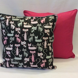 Díszpárnahuzat  Cicás és egyszinű, Otthon & Életmód, Lakástextil, Párna & Párnahuzat, Díszpárnahuzat, Varrás, MESKA