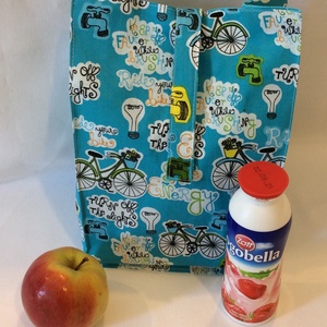 Uzsonnás táska / Lunch bag /  ajándék szalvétával , Táska & Tok, Uzsonna- & Ebéd tartó, Ebéd tasak, doboz, Varrás, MESKA