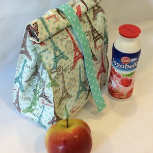 Uzsonnás táska / Lunch bag   / ajándék szalvétával  - táska & tok - uzsonna- & ebéd tartó - ebéd tasak, doboz - Meska.hu