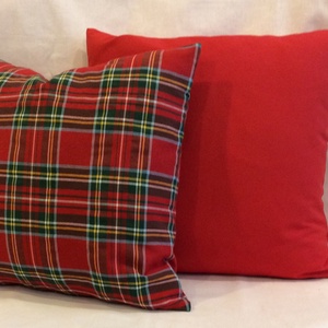 Díszpárnahuzat skót kockás  - otthon & életmód - lakástextil - párna & párnahuzat - díszpárnahuzat - Meska.hu