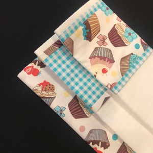 Konyharuha szett muffin mintás , Otthon & Életmód, Konyhafelszerelés, tálalás, Konyhai textil, Konyharuha & Törlőkendő, Varrás, MESKA