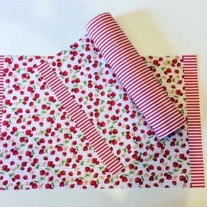 Kötény eper mintaval - otthon & életmód - konyhafelszerelés, tálalás - konyhai textil - kötény - Meska.hu