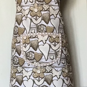 Edényfogó kesztyű szivecske - virág mintás  - otthon & életmód - konyhafelszerelés, tálalás - konyhai textil - edényfogó & edényfedő - Meska.hu