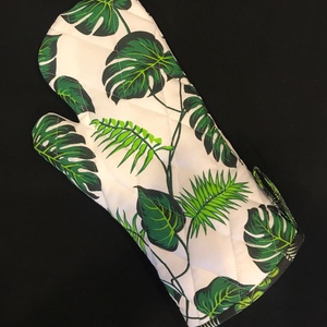 Edényfogó pálmalevél mintával  - otthon & életmód - konyhafelszerelés, tálalás - konyhai textil - edényfogó & edényfedő - Meska.hu