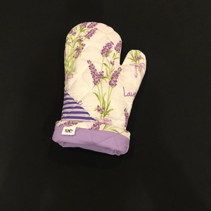 Edényfogó kesztyű levendula mintás  - otthon & életmód - konyhafelszerelés, tálalás - konyhai textil - edényfogó & edényfedő - Meska.hu