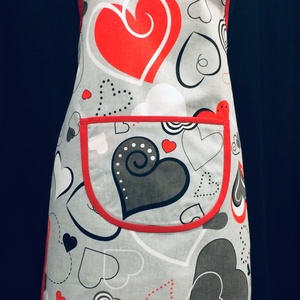 Konyharuha szett szívecske  mintás - otthon & életmód - konyhafelszerelés, tálalás - konyhai textil - konyharuha & törlőkendő - Meska.hu