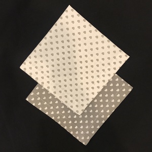 Szalvéta szett szívecske  mintával / Zero Waste  - otthon & életmód - konyhafelszerelés, tálalás - konyhai textil - szalvéta - Meska.hu