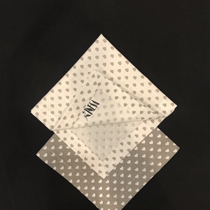Szalvéta szett szívecske  mintával / Zero Waste , Otthon & Életmód, Konyhafelszerelés, tálalás, Konyhai textil, Szalvéta, Varrás, MESKA