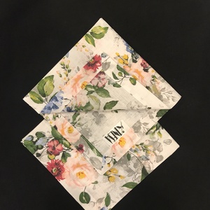Szalvéta szett virág mintás  / Zero Waste  - otthon & életmód - konyhafelszerelés, tálalás - konyhai textil - szalvéta - Meska.hu