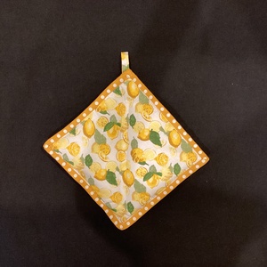 Kötény citrom mintával  - otthon & életmód - konyhafelszerelés, tálalás - konyhai textil - kötény - Meska.hu