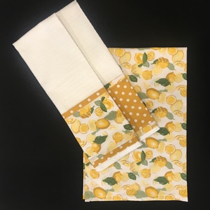 Kötény citrom mintával  - otthon & életmód - konyhafelszerelés, tálalás - konyhai textil - kötény - Meska.hu