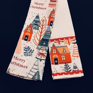 Konyharuha szett karácsonyi mintával  - Meska.hu