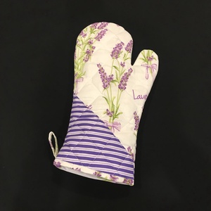 Kötény levendula mintával - otthon & életmód - konyhafelszerelés, tálalás - konyhai textil - kötény - Meska.hu