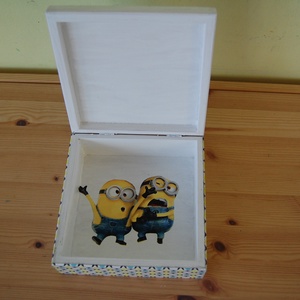 Minions doboz - otthon & életmód - tárolás & rendszerezés - Meska.hu