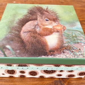 Mokós doboz, Otthon & Életmód, Dekoráció, Asztal és polc dekoráció, Díszdoboz, Decoupage, transzfer és szalvétatechnika, MESKA