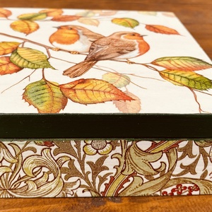Madaras Doboz, Otthon & Életmód, Dekoráció, Asztal és polc dekoráció, Díszdoboz, Decoupage, transzfer és szalvétatechnika, MESKA