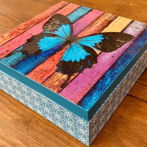 Pillangó doboz - otthon & életmód - dekoráció - asztal és polc dekoráció - díszdoboz - Meska.hu