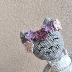 Horgolt cica - játék & sport - plüssállat & játékfigura - cica - Meska.hu