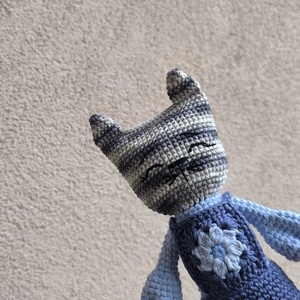 Horgolt cica - játék & sport - plüssállat & játékfigura - cica - Meska.hu