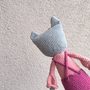 Horgolt cica - játék & sport - plüssállat & játékfigura - cica - Meska.hu