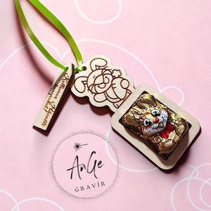 Húsvéti meglepetés nyuszi formájú csokival - ünnepi díszek, dekorációk - húsvéti díszek és dekorációk - húsvéti tojásfadíszek - Meska.hu