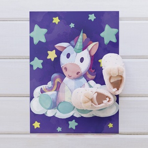 Plüss unikornis fali kép -  Lovas fali kép - Unikornis kép - csillag print - állat print - Digitális festmény - unicorn - otthon & életmód - dekoráció - kép & falikép - poszter - Meska.hu