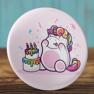 Boldog szülinapot unikornis mágnes - unicorn hűtőmágnes - happy birthday - ajándék - szülinap tükör - születésnap, Otthon & Életmód, Konyhafelszerelés, tálalás, Konyhai dekoráció, Hűtőmágnes, Fotó, grafika, rajz, illusztráció, MESKA