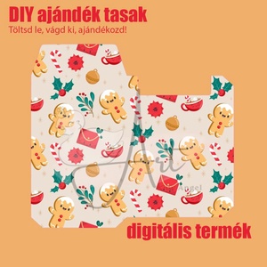 DIY papír doboz - ajándék doboz - csináld magad ajándék doboz - ékszer doboz - papír doboz - mézeskalács - karácsony box - ékszer - ékszertartó - ékszerdoboz - Meska.hu