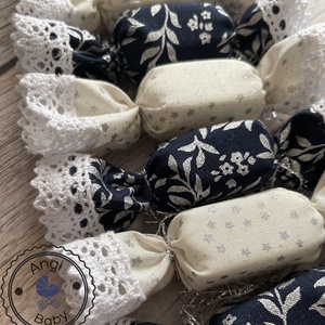 10db-os textil szaloncukor csomag - karácsony - karácsonyi lakásdekoráció - karácsonyfadíszek - Meska.hu