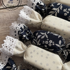 10db-os textil szaloncukor csomag - karácsony - karácsonyi lakásdekoráció - karácsonyfadíszek - Meska.hu