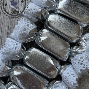 10db-os textil szaloncukor csomag, Karácsony, Karácsonyi lakásdekoráció, Karácsonyfadíszek, Varrás, MESKA