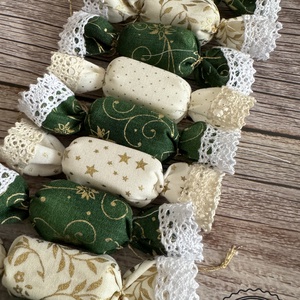 30db-os textil szaloncukor csomag - karácsony - karácsonyi lakásdekoráció - karácsonyfadíszek - Meska.hu