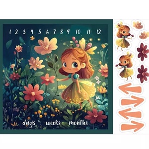 Mérföldkő takaró 120 x 120 cm -  extra kiegészítőkkel, Otthon & Életmód, Babaszoba, gyerekszoba, Babatakaró, gyerek pléd, Varrás, MESKA