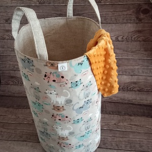 Szennyes ruhatáró kosár / játék tároló - táska & tok - pelenkatáska - pelenkatartó tok - Meska.hu