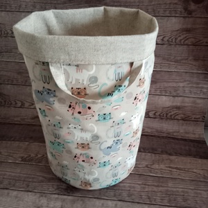 Szennyes ruhatáró kosár / játék tároló - táska & tok - pelenkatáska - pelenkatartó tok - Meska.hu