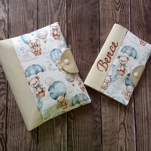 Pelenkatartó táska + egészségügyi kiskönyv borító, Játék & Sport, Babalátogató ajándékcsomag, Varrás, MESKA