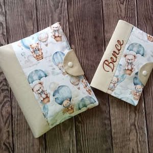 Pelenkatartó táska + egészségügyi kiskönyv borító - játék & sport - babalátogató ajándékcsomag - Meska.hu