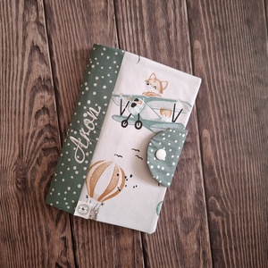 Pelenkatartó táska + egészségügyi kiskönyv borító - baba - mama - pelenkázó neszeszer, pelenkatartó - Meska.hu