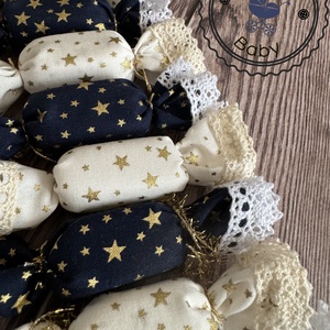 10db-os textil szaloncukor csomag - karácsony - karácsonyi lakásdekoráció - karácsonyi lakásdíszek - Meska.hu